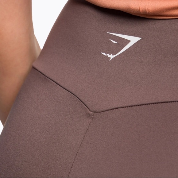 NEW Gymshark Training leggings 7/8 penny brown. Size X-Small - Picture 3 of 4